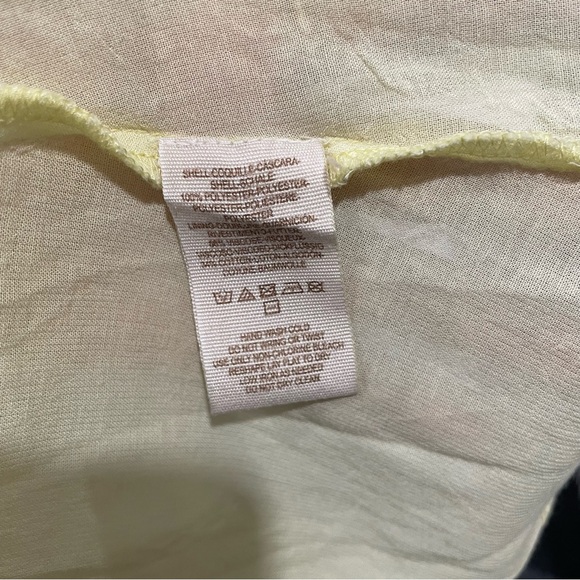 Free People Boho Cottagecore Rocco White Lace Mini Dress Yellow Lining, Sz - 4 - Picture 12 of 13